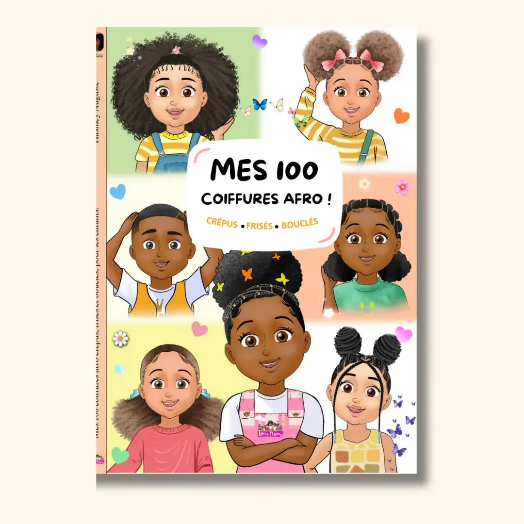 Livre : Mes 100 coiffures afro pour enfants Garçons et Filles