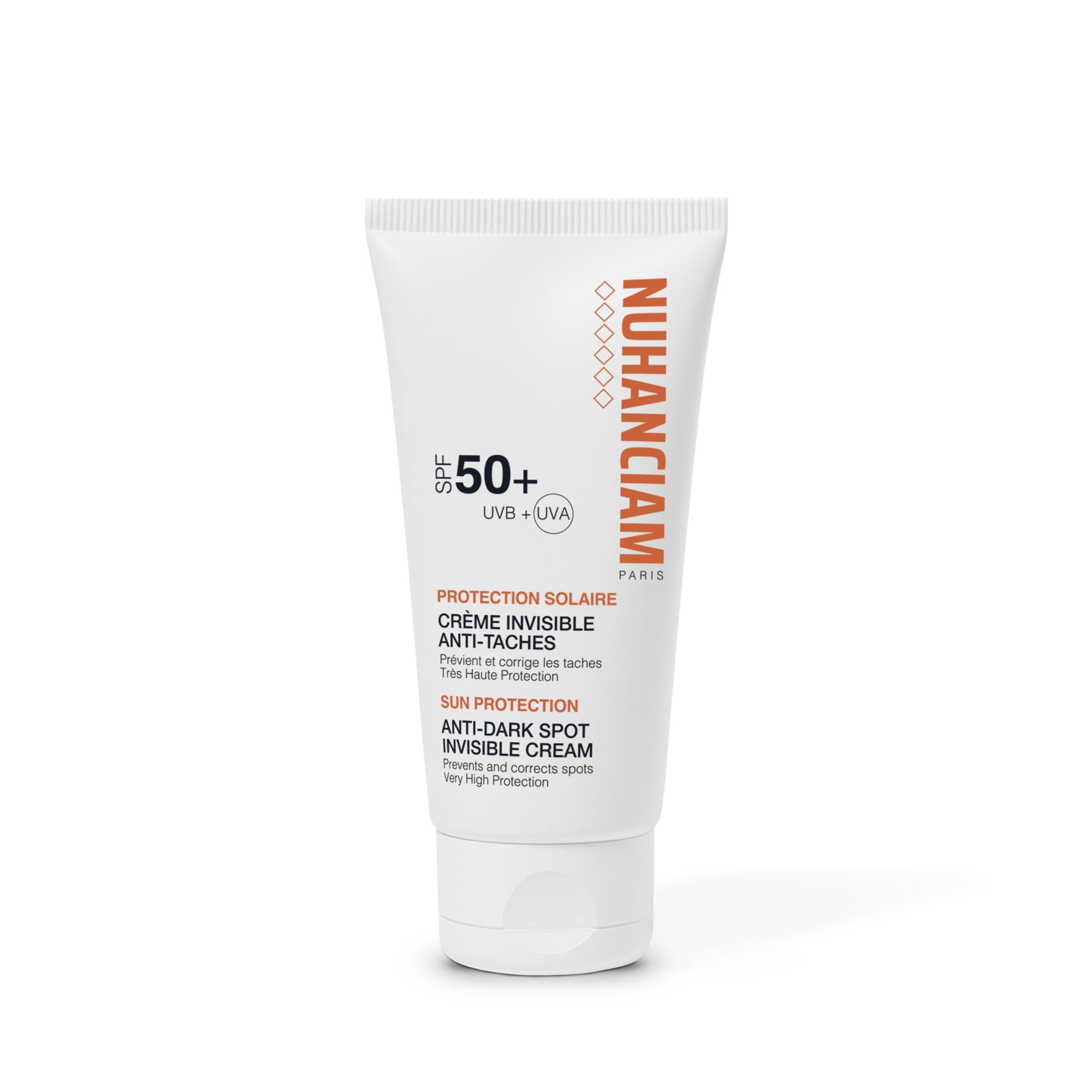 Crème Solaire Invisible Anti Taches Brunes SPF 50+
