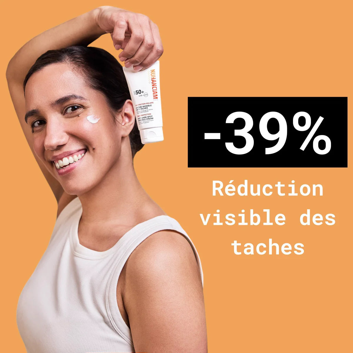 Crème Solaire Invisible Anti Taches Brunes SPF 50+