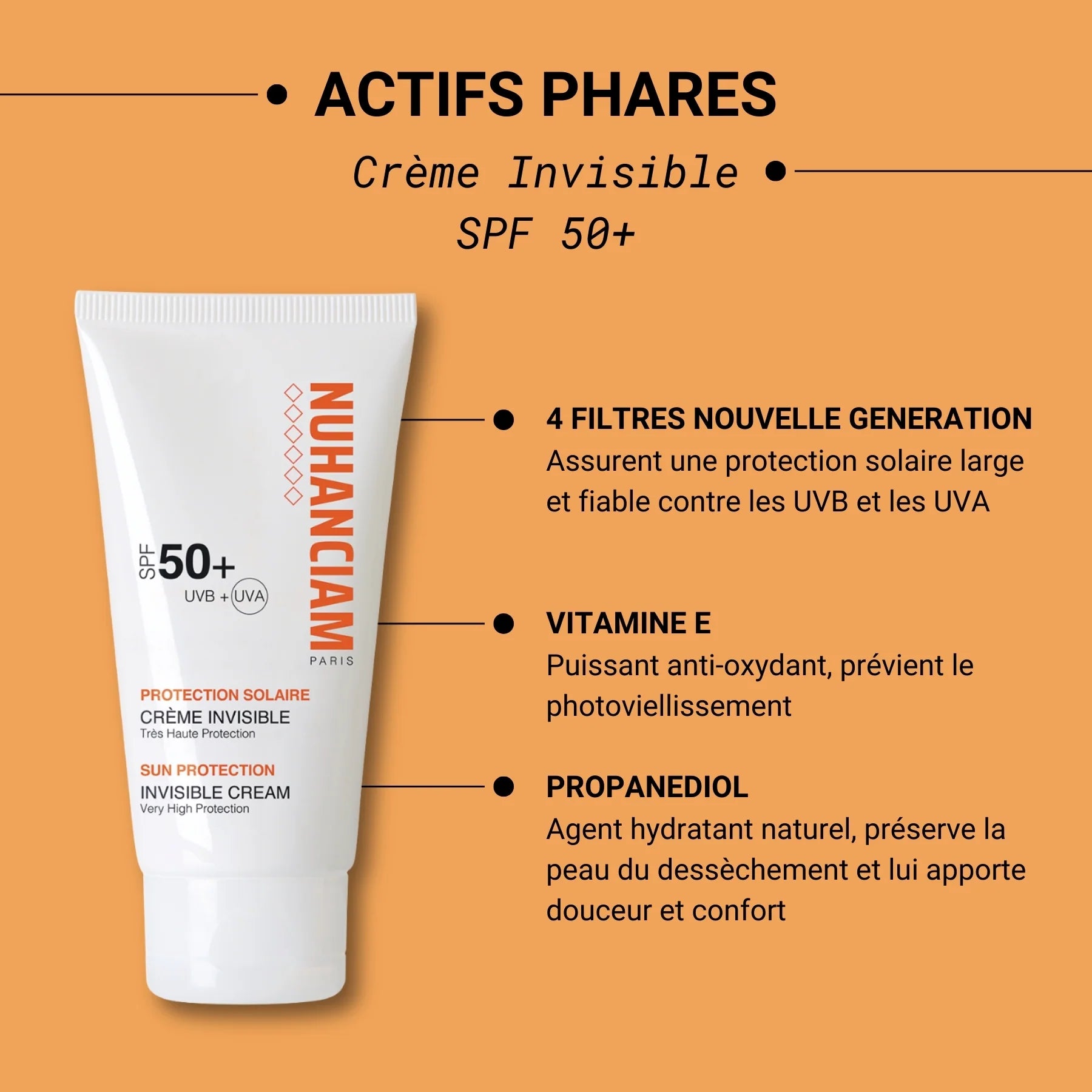 Crème invisible spf 50+