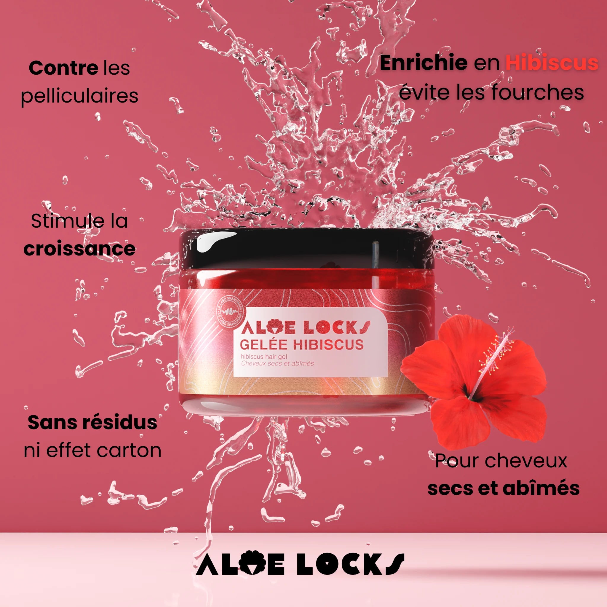 Gelée Hibiscus purifiante et anti-fourche