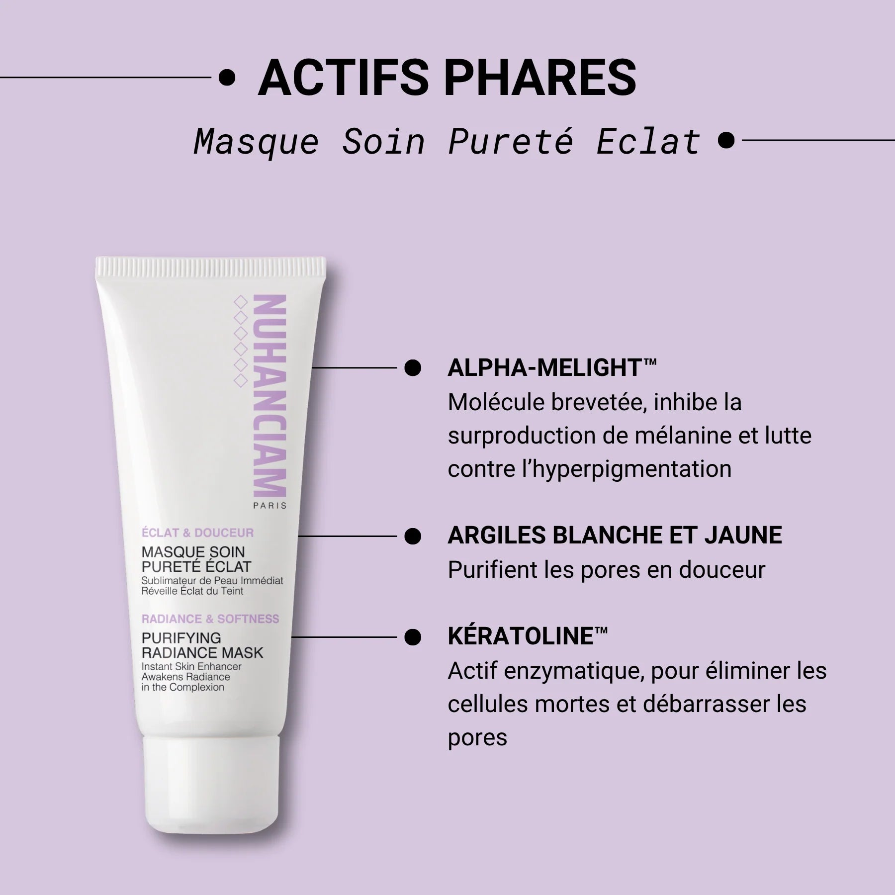 Masque soin pureté éclat