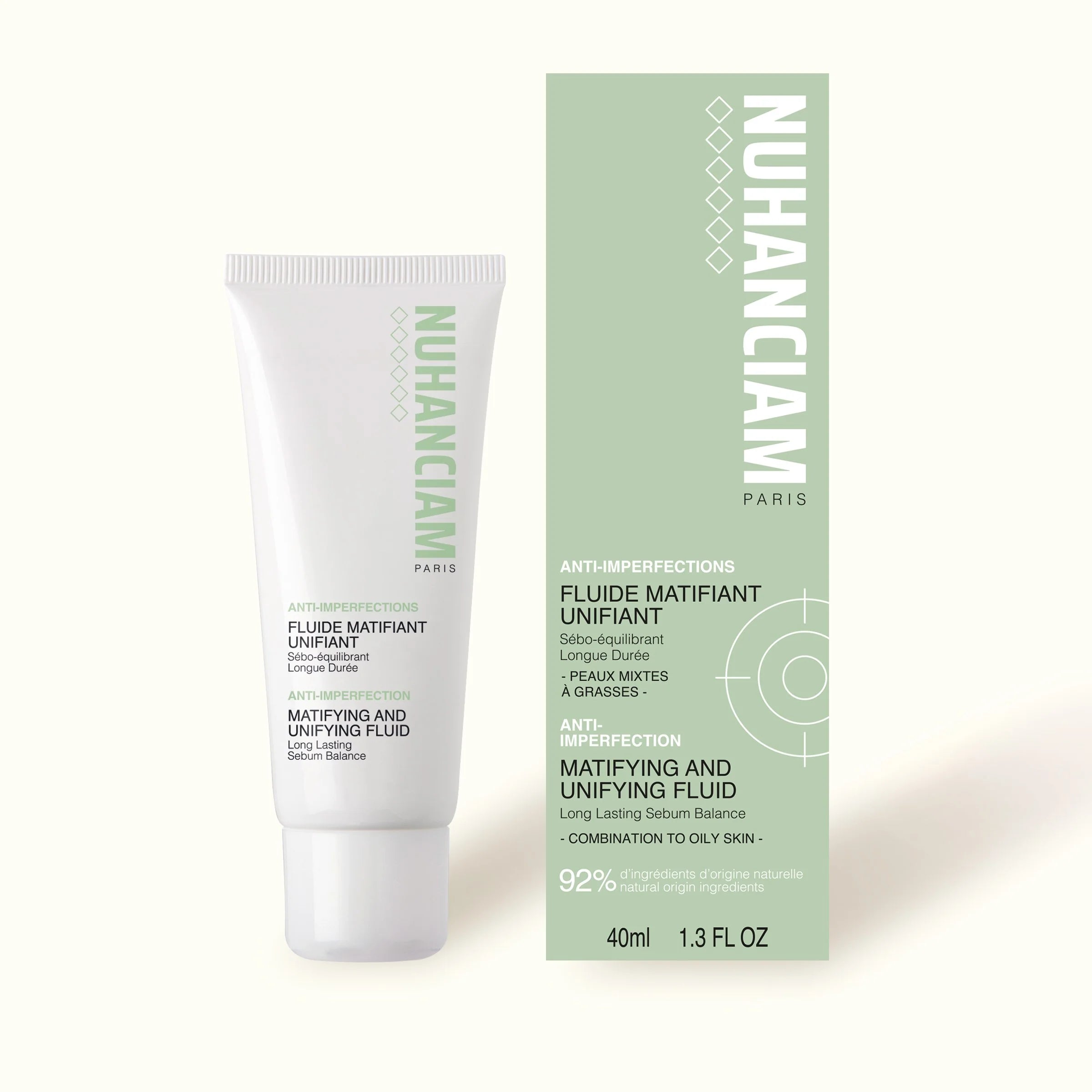 Fluide matifiant unifiant